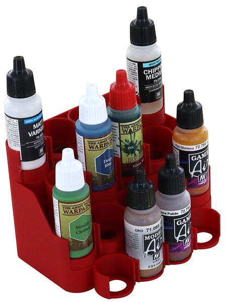 feldherr-paint-rack-farbdisplay-f-r-18-flaschen-schwarz image 3