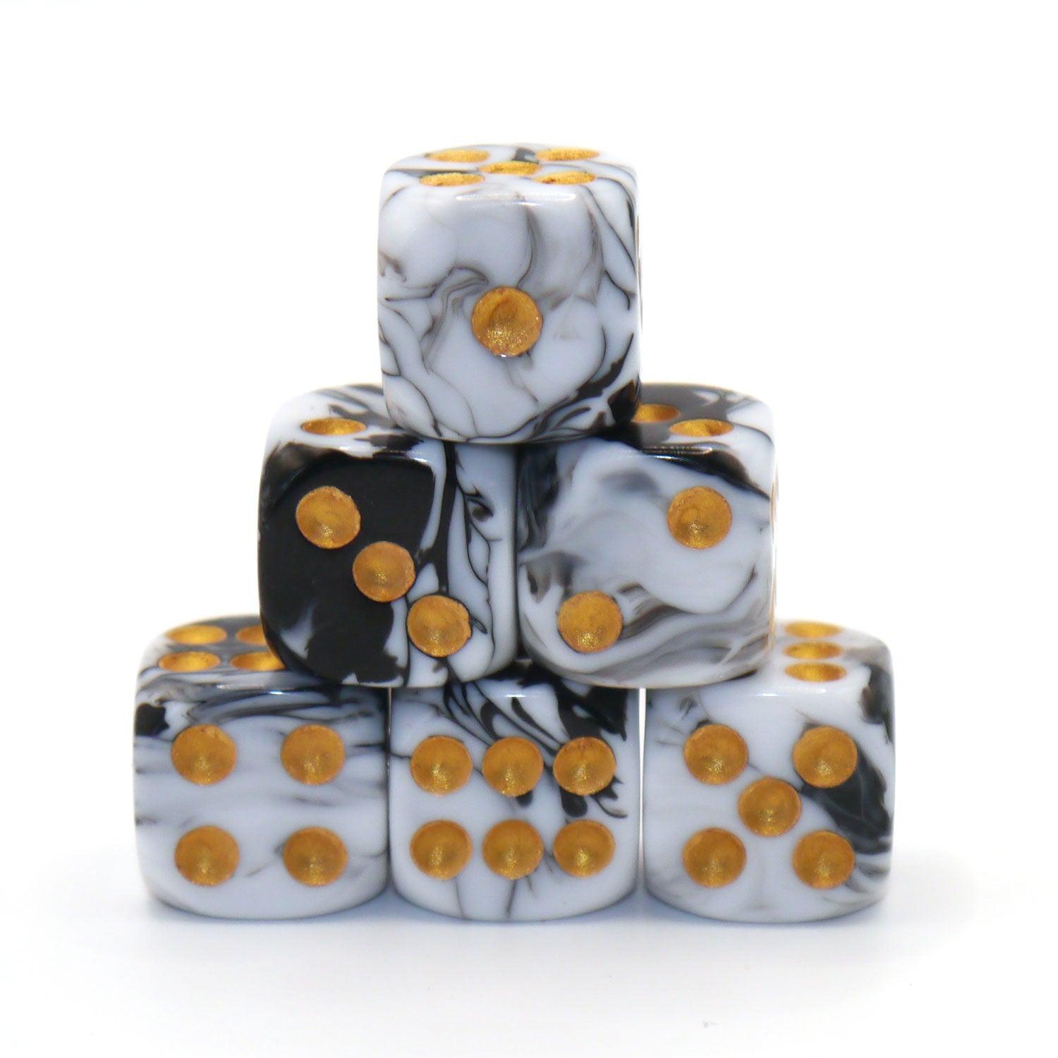 dice4friends-d6-w-rfelset-two-toned-black-white-augenw-rfel-6er image 1