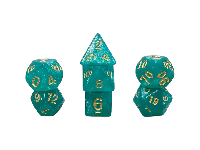 dice4friends-galaxy-w-rfelset-seawater-w-rfel-7-teilig-t-rkis image 1