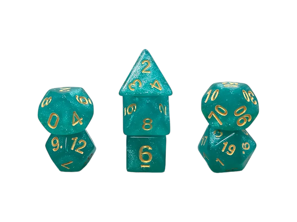 dice4friends-galaxy-w-rfelset-seawater-w-rfel-7-teilig-t-rkis image 1