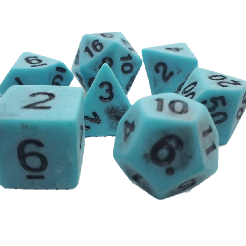 dice4friends-ancient-w-rfelset-blue-w-rfel-7-teilig image 2