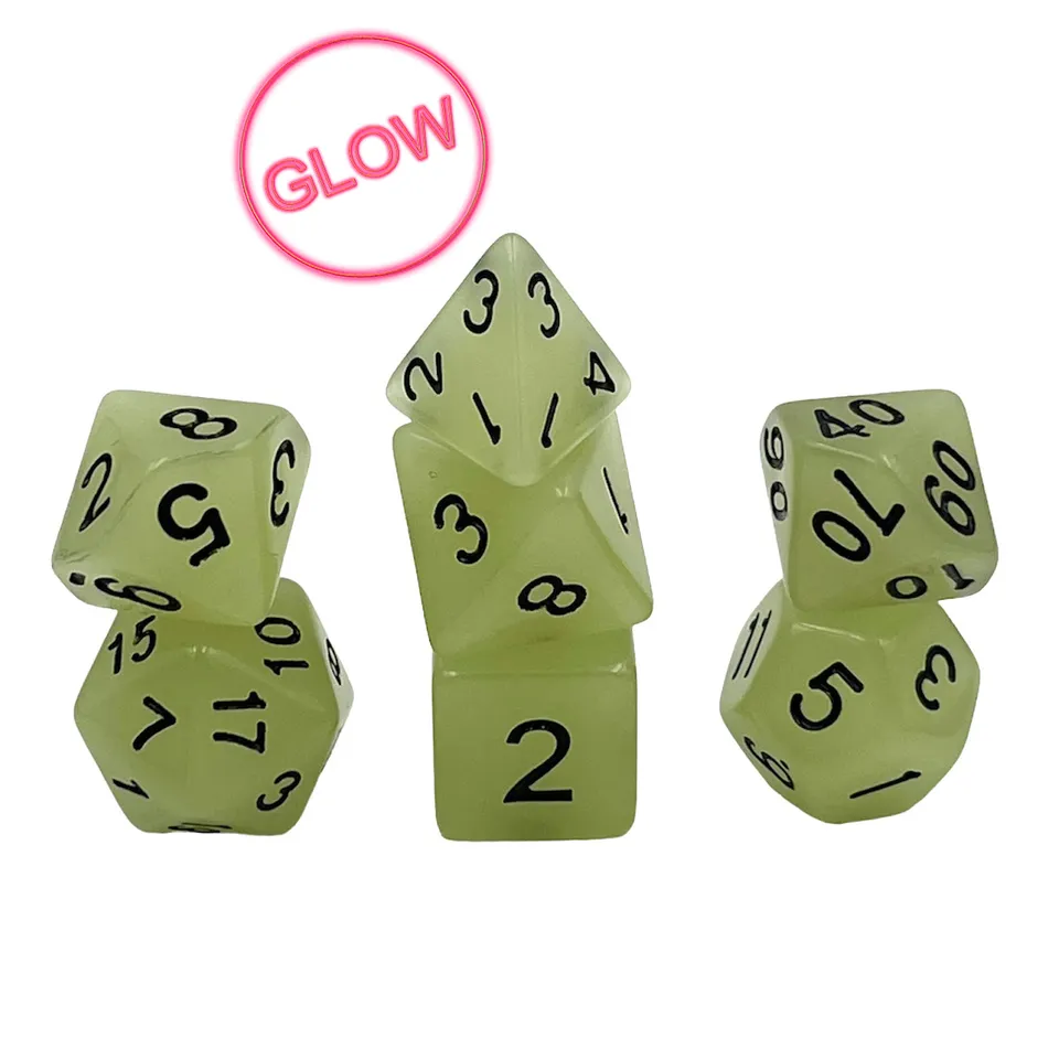 dice4friends-rpg-w-rfelset-glow-white-7-teilig-leuchtend image 1