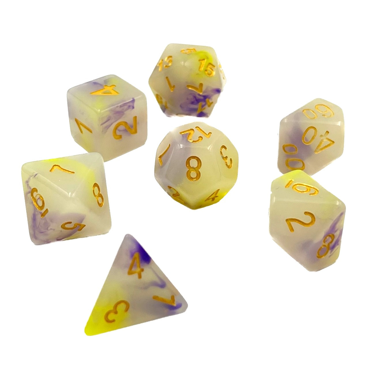 dice4friends-creamy-iris-w-rfelset-7-teilig-milchig-gold image 3