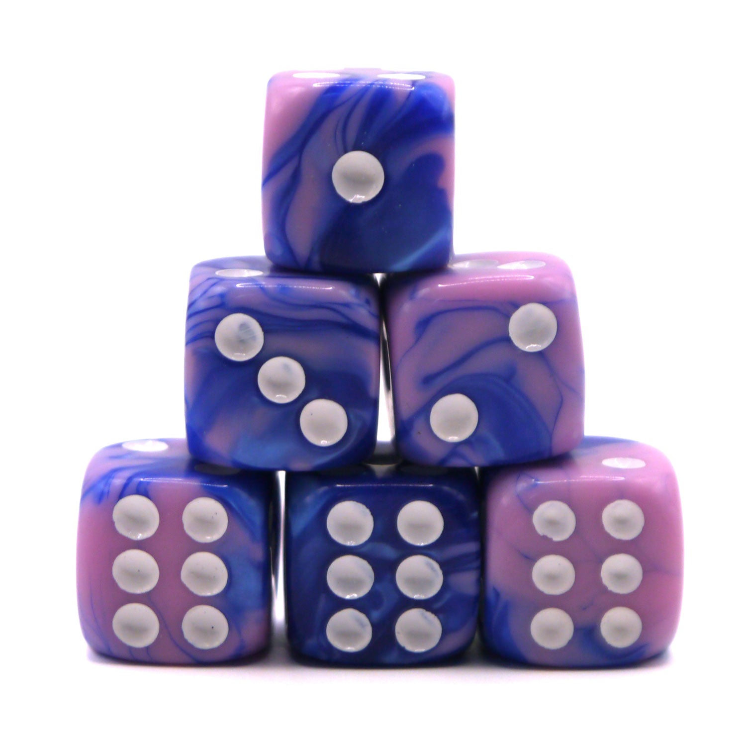 dice4friends-d6-w-rfelset-two-toned-blue-pink-6-w-rfel image 1