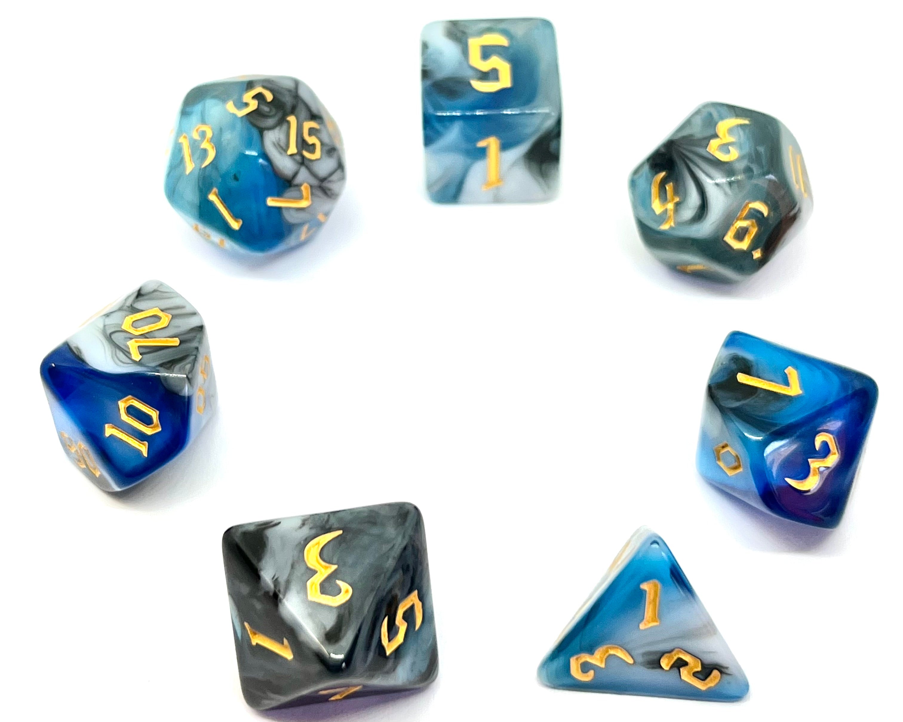 dice4friends-7-teiliges-rpg-w-rfelset-blue-warrior-7-w-rfel image 2