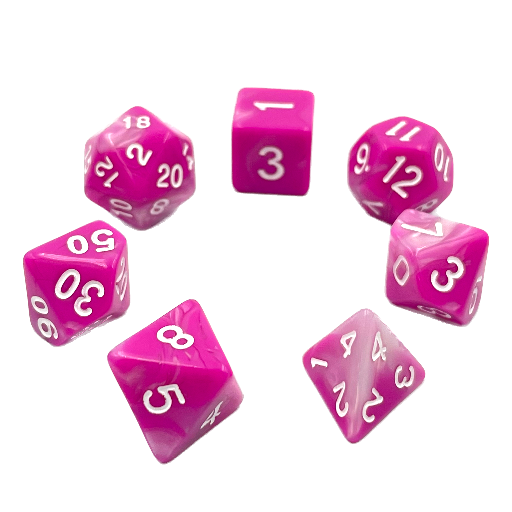 dice4friends-7-teiliges-rpg-w-rfelset-racing-pink-w-rfel-7er image 2