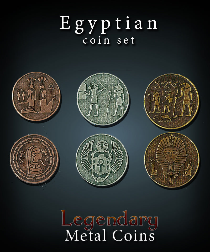 drawlab-legendary-metal-coins-egyptian-set-metallm-nzen-20er image 2