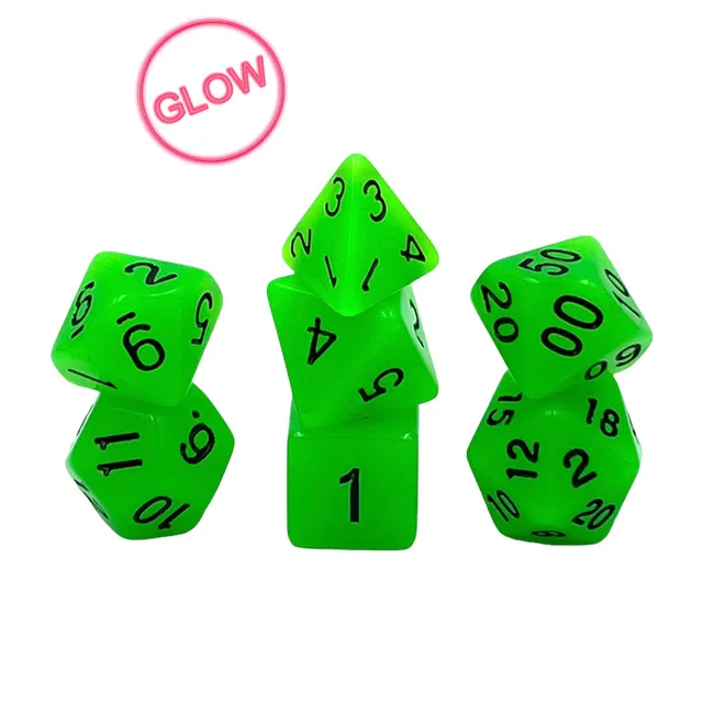 dice4friends-7-teiliges-rpg-w-rfelset-glow-green-nachtleuchtend-gr-n image 1