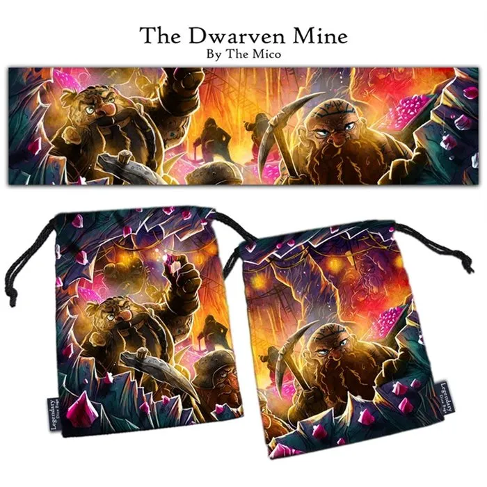 drawlab-legendary-dice-bags-the-dwarven-mine-w-rfelbeutel-xl-samt image 1