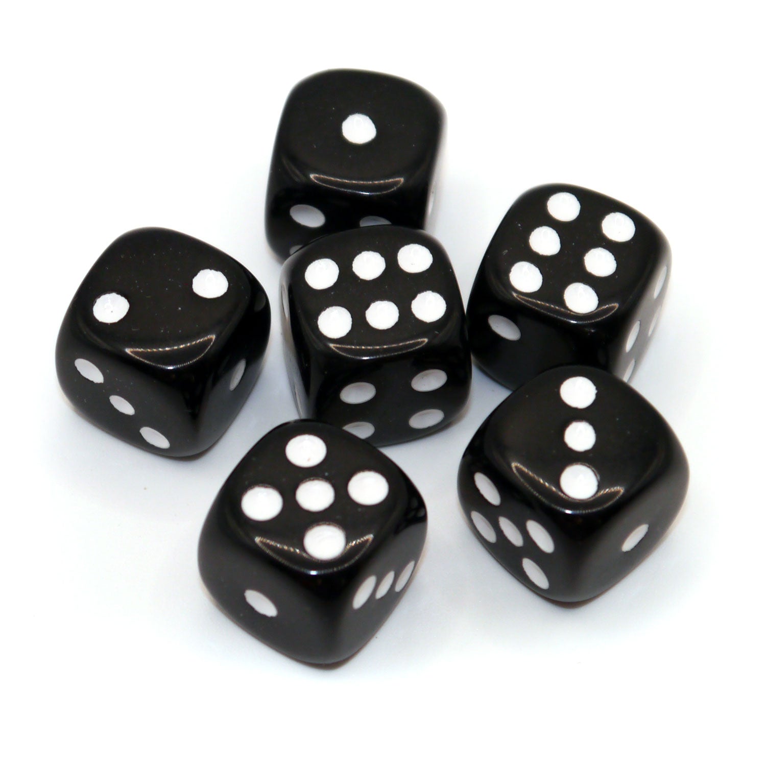 dice4friends-d6-augenw-rfel-opaque-black-white-w-rfelset-6x-16mm image 2