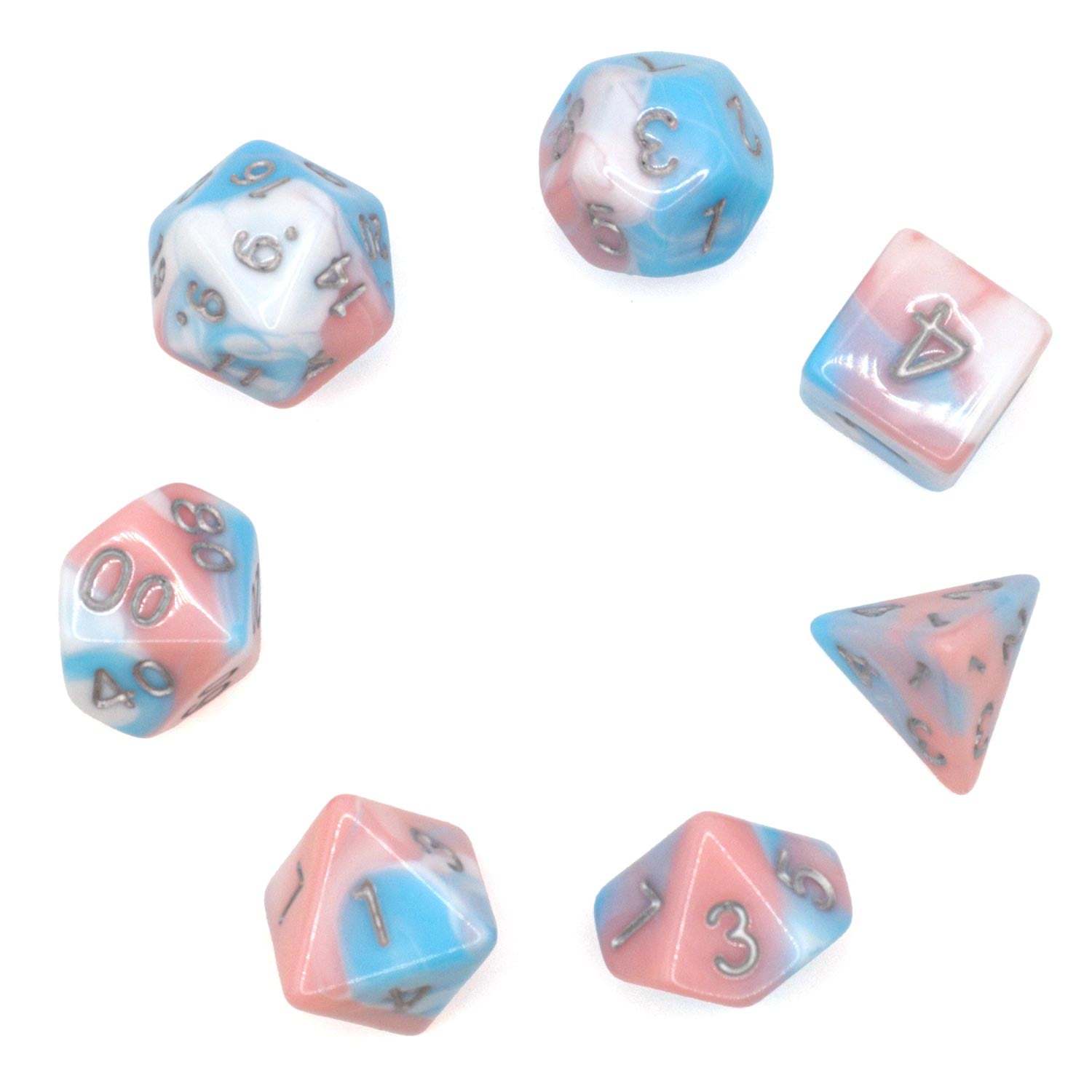 dice4friends-7-teiliges-rpg-w-rfelset-cotton-candy-mehrfarbig-7-w-rfel image 3