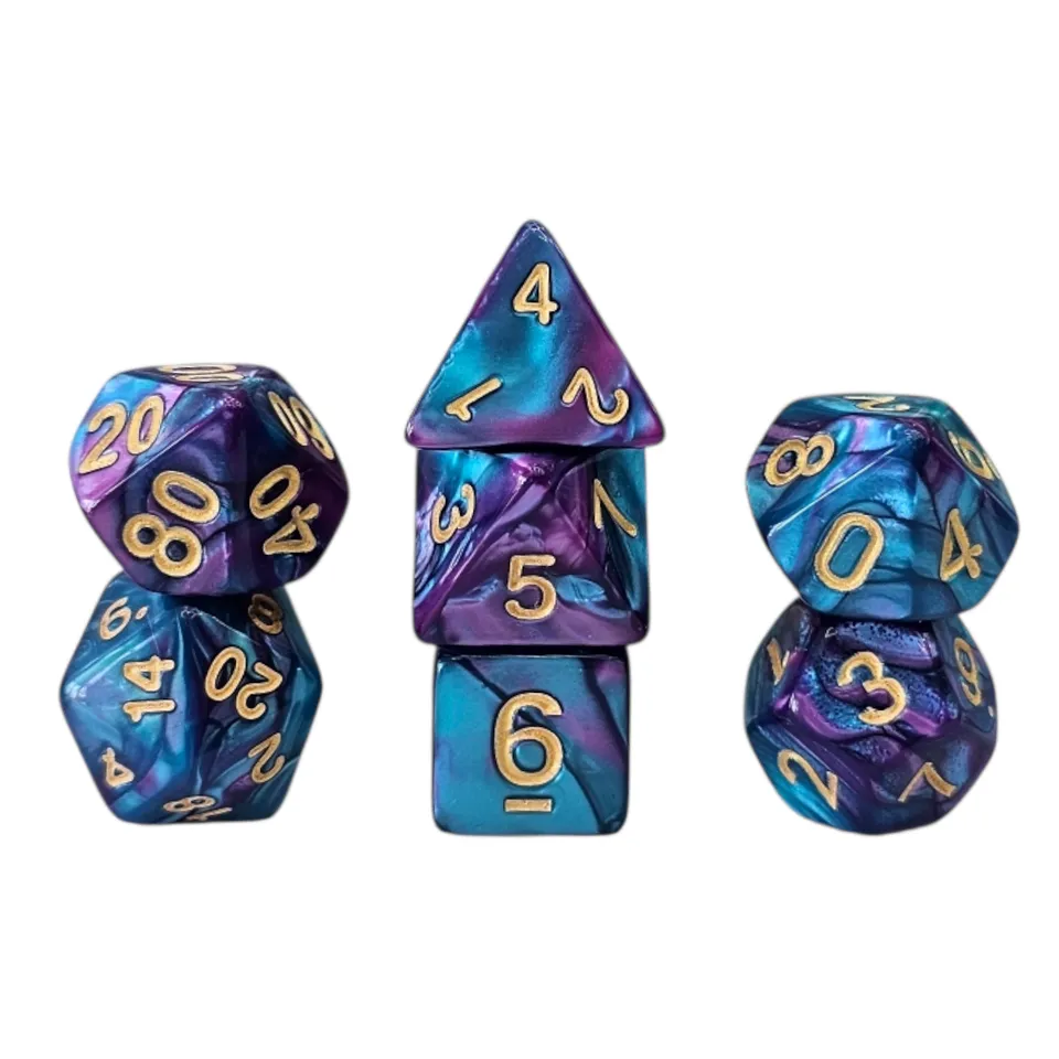 dice4friends-7-teiliges-rpg-w-rfelset-racing-blue-purple-7-w-rfel image 1