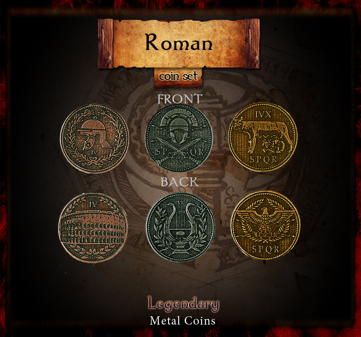 drawlab-legendary-metal-coins-roman-set-metallm-nzen-20er-33-mm image 4