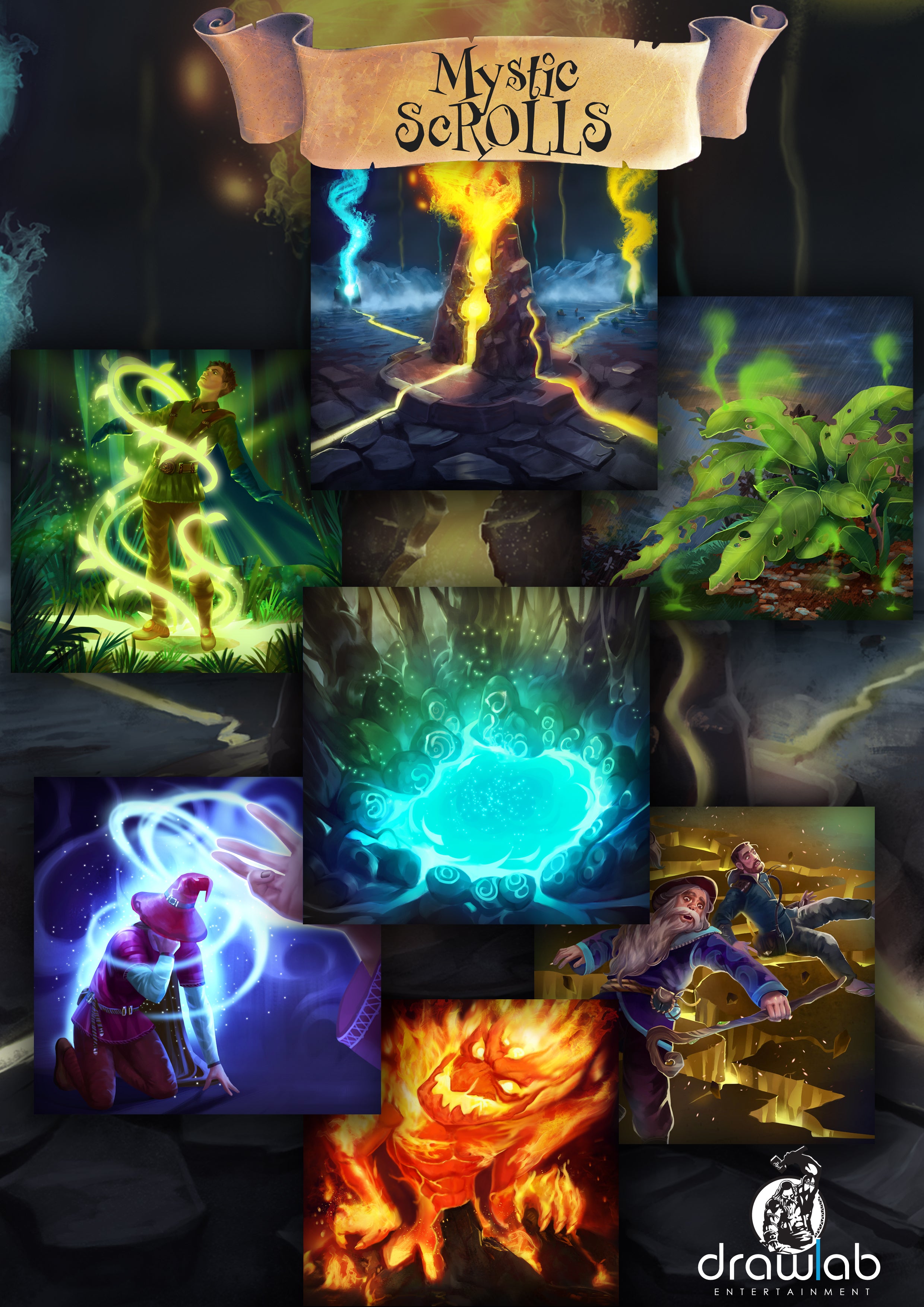 drawlab-games-mystic-scrolls-w-rfelspiel-2-4-spieler-echtzeit-zauber image 5