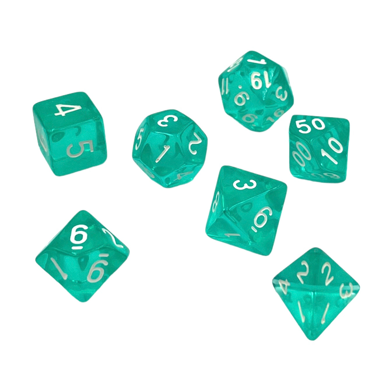 dice4friends-rpg-w-rfelset-7-teilig-transparent-ice-mint image 2