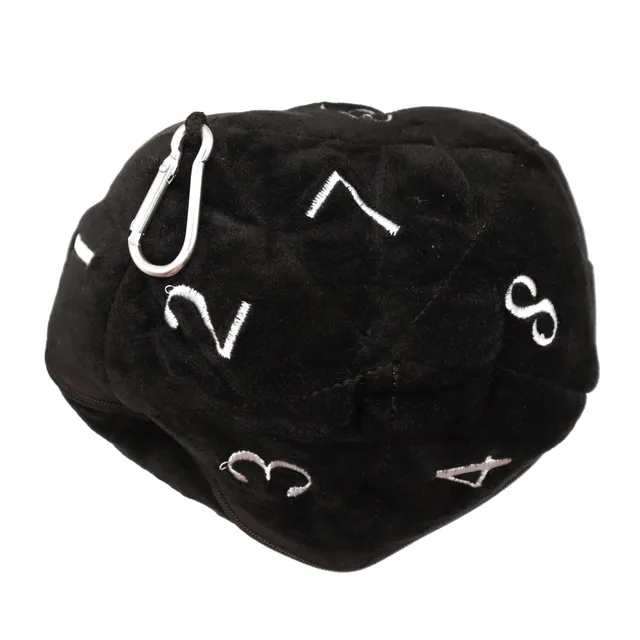 dice4friends-accessoires-w-rfelbeutel-d20-schwarz-19cm image 1
