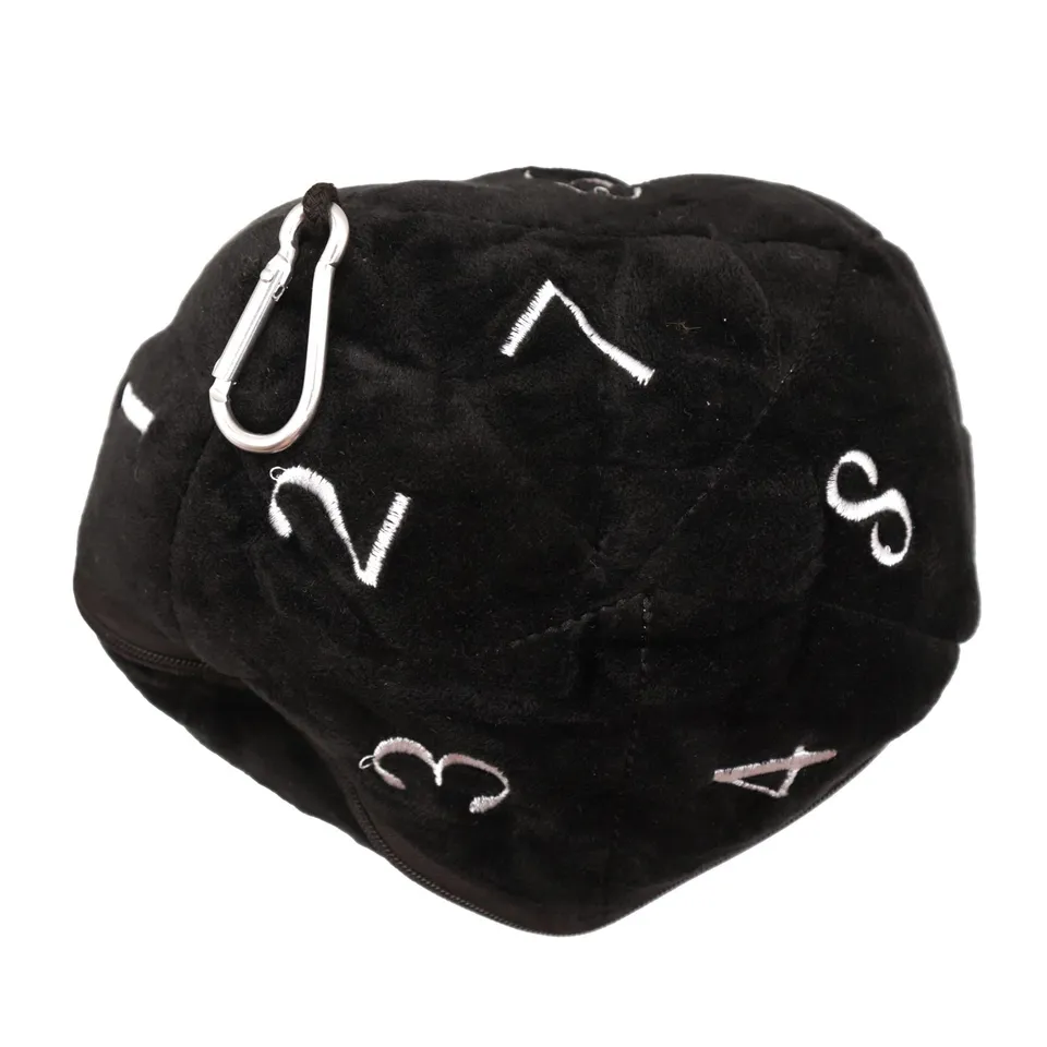 dice4friends-accessoires-w-rfelbeutel-d20-schwarz-19cm image 1