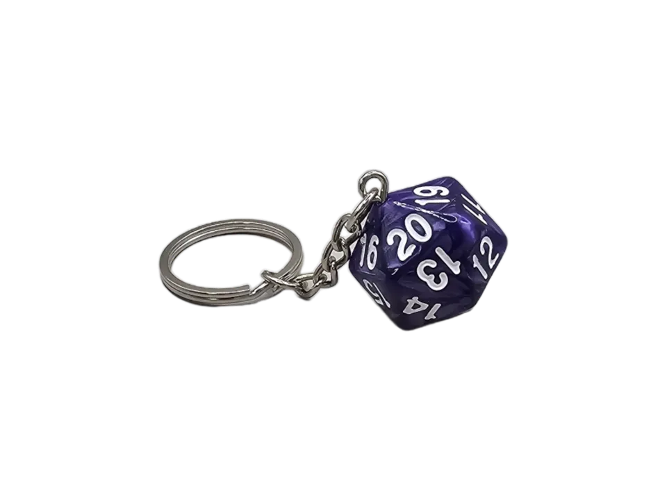 dice4friends-d20-spindown-keychain-purple-anh-nger-lila image 1
