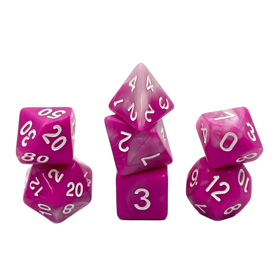 dice4friends-7-teiliges-rpg-w-rfelset-racing-pink-w-rfel-7er image 1
