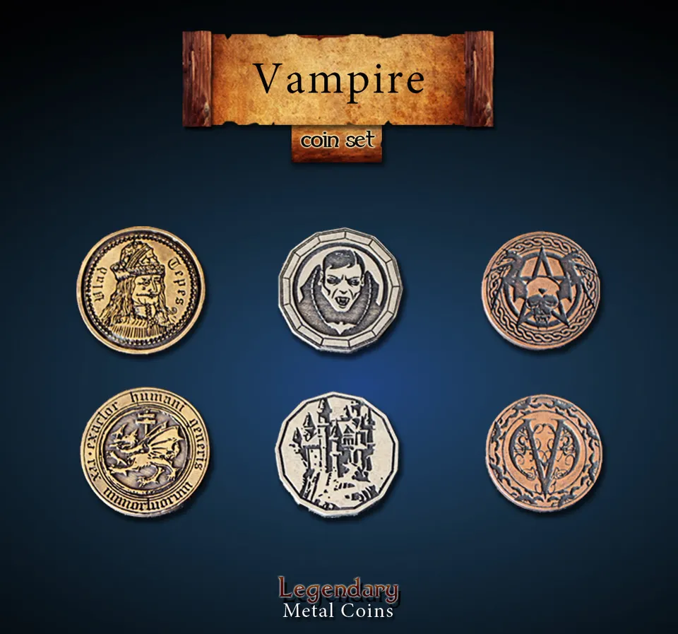 drawlab-legendary-metal-coins-vampire-metallm-nzen-20-teilig image 1