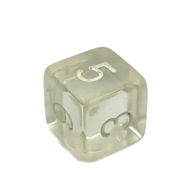 dice4friends-d6-w-rfel-transparent-white-6-seitig-acryl image 1