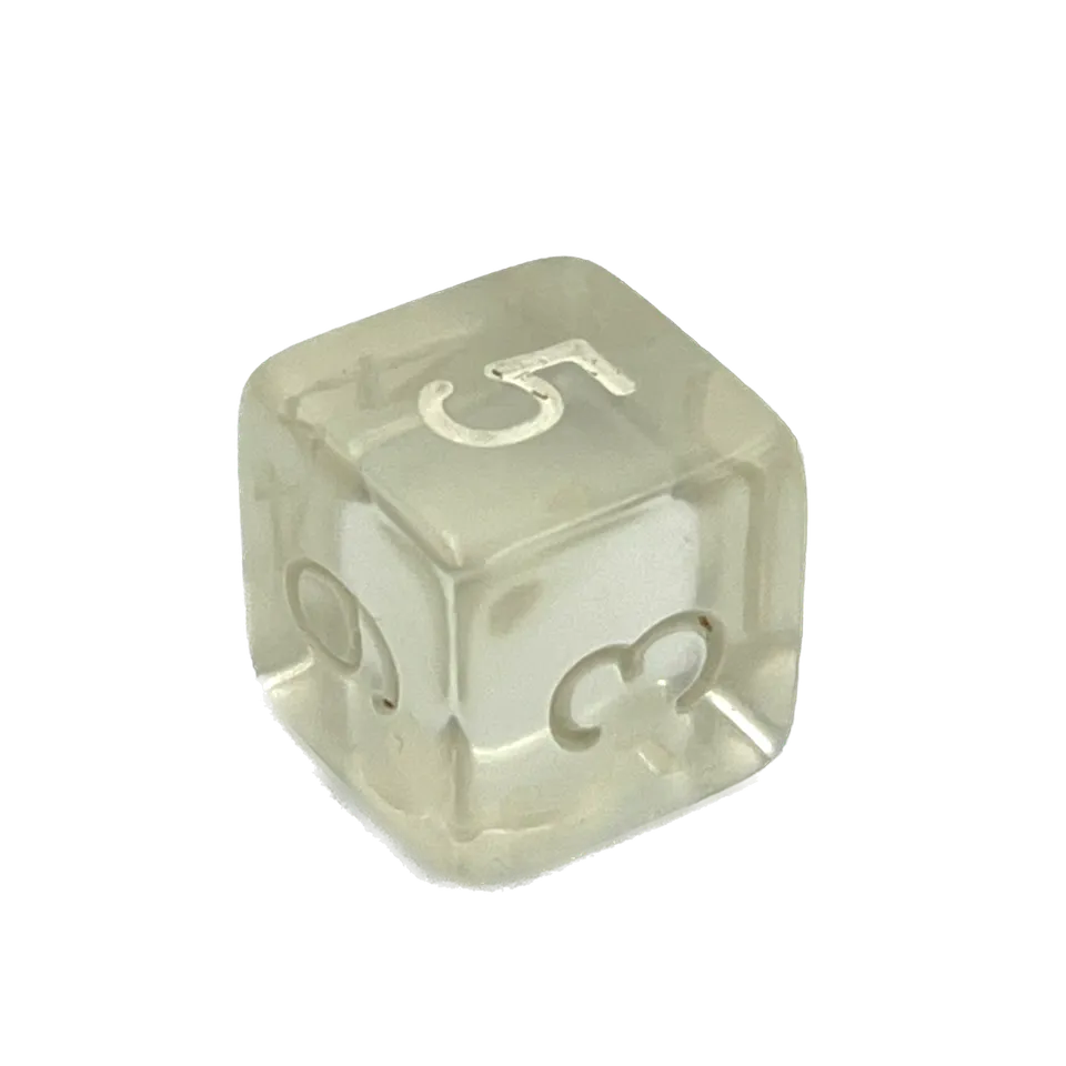 dice4friends-d6-w-rfel-transparent-white-6-seitig-acryl image 1