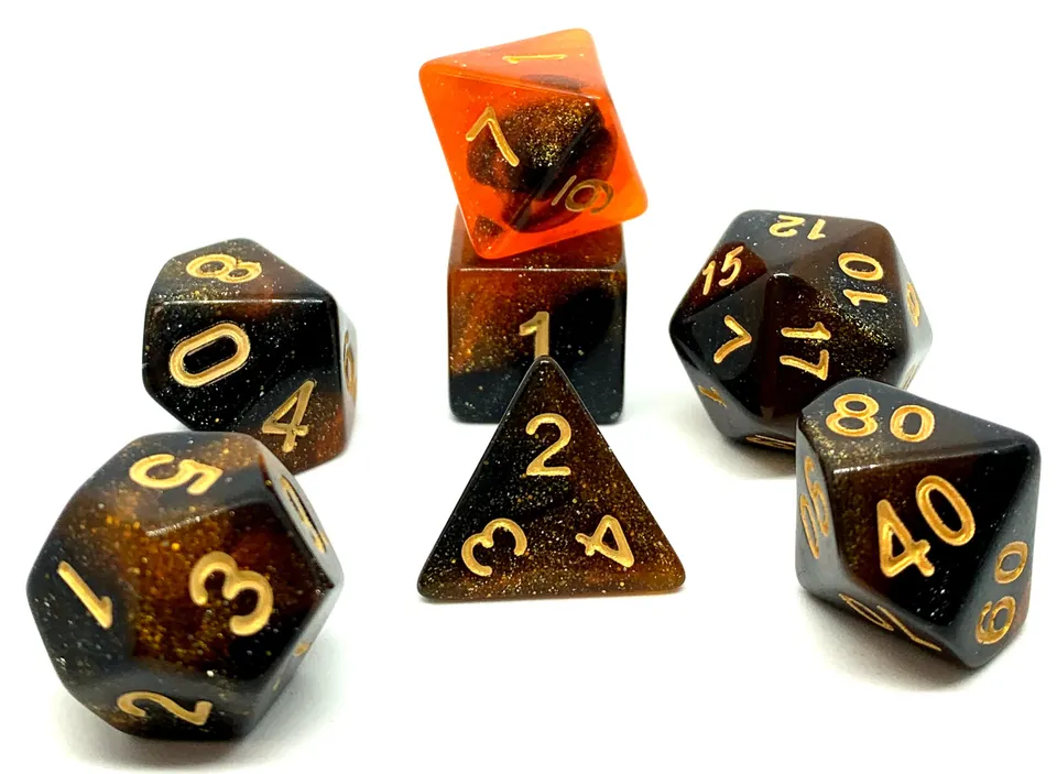 dice4friends-rpg-w-rfel-galaxy-amber-7-teiliges-set image 1