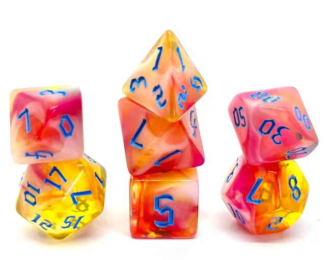 dice4friends-7-teiliges-rpg-w-rfelset-cinnia-fairy-mehrfarbig image 1