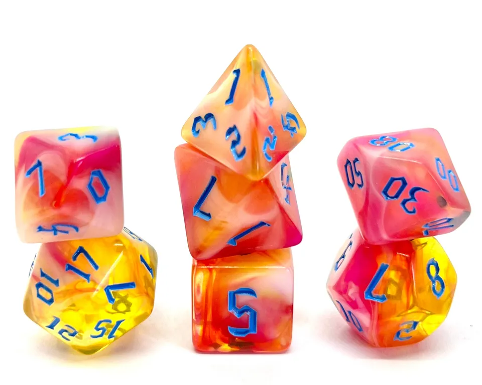 dice4friends-7-teiliges-rpg-w-rfelset-cinnia-fairy-mehrfarbig image 1