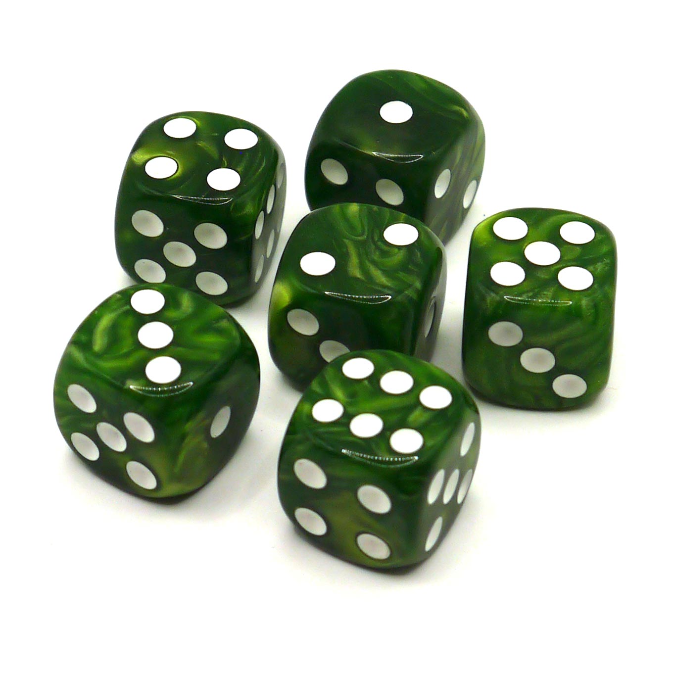 dice4friends-d6-augenw-rfel-sets-marble-darkgreen-w-rfelset-6er image 2