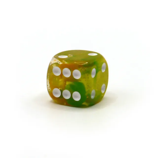 dice4friends-d6-starlight-green-yellow-augenw-rfel-16mm-einzelw-rfel image 1