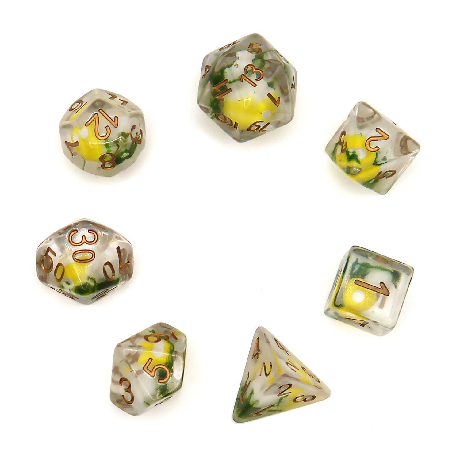 dice4friends-7-teil-rpg-w-rfelset-mushroom-yellow-transparent image 3