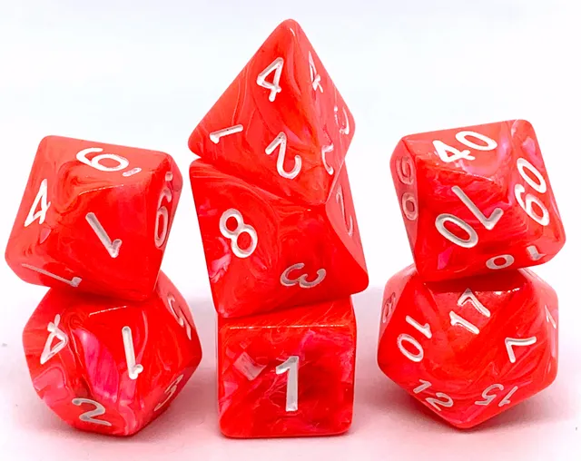 dice4friends-7-tlg-rpg-w-rfelset-candysweet-bloody-orange-w-rfel-7er image 1