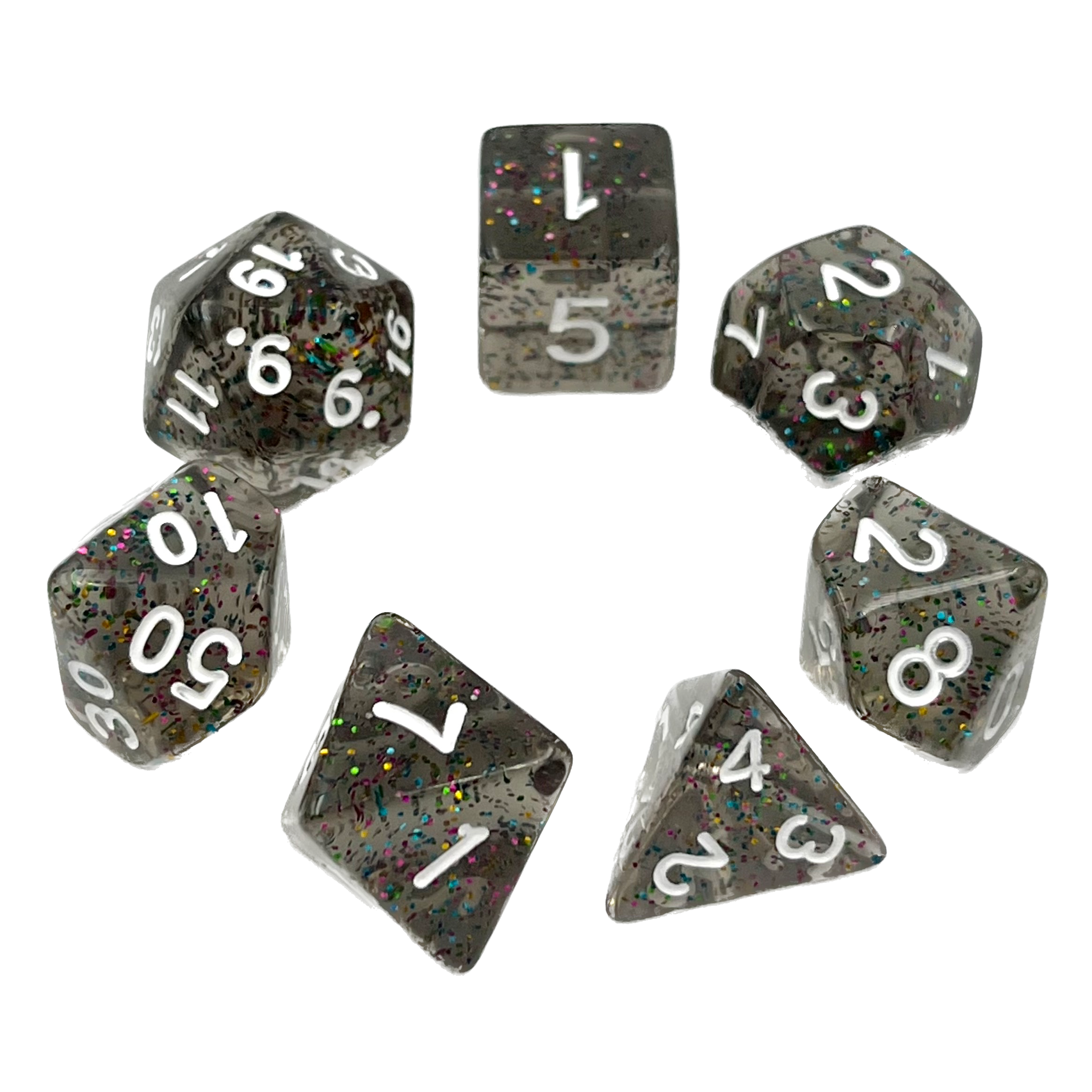 dice4friends-confetti-dark-rainbow-rpg-w-rfelset-7er-transparent image 2