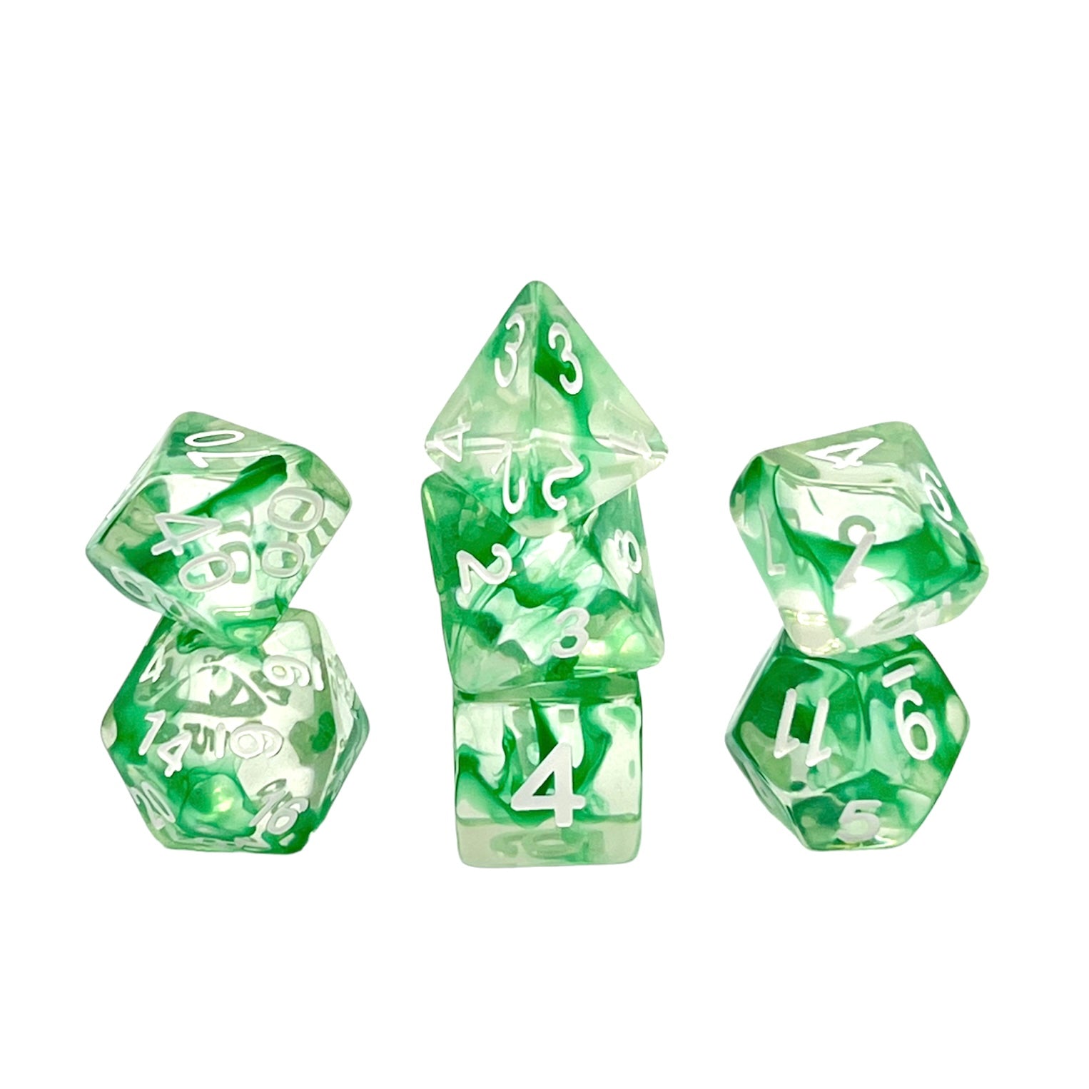 dice4friends-nebula-green-7-teiliges-rpg-w-rfelset-transparent image 1