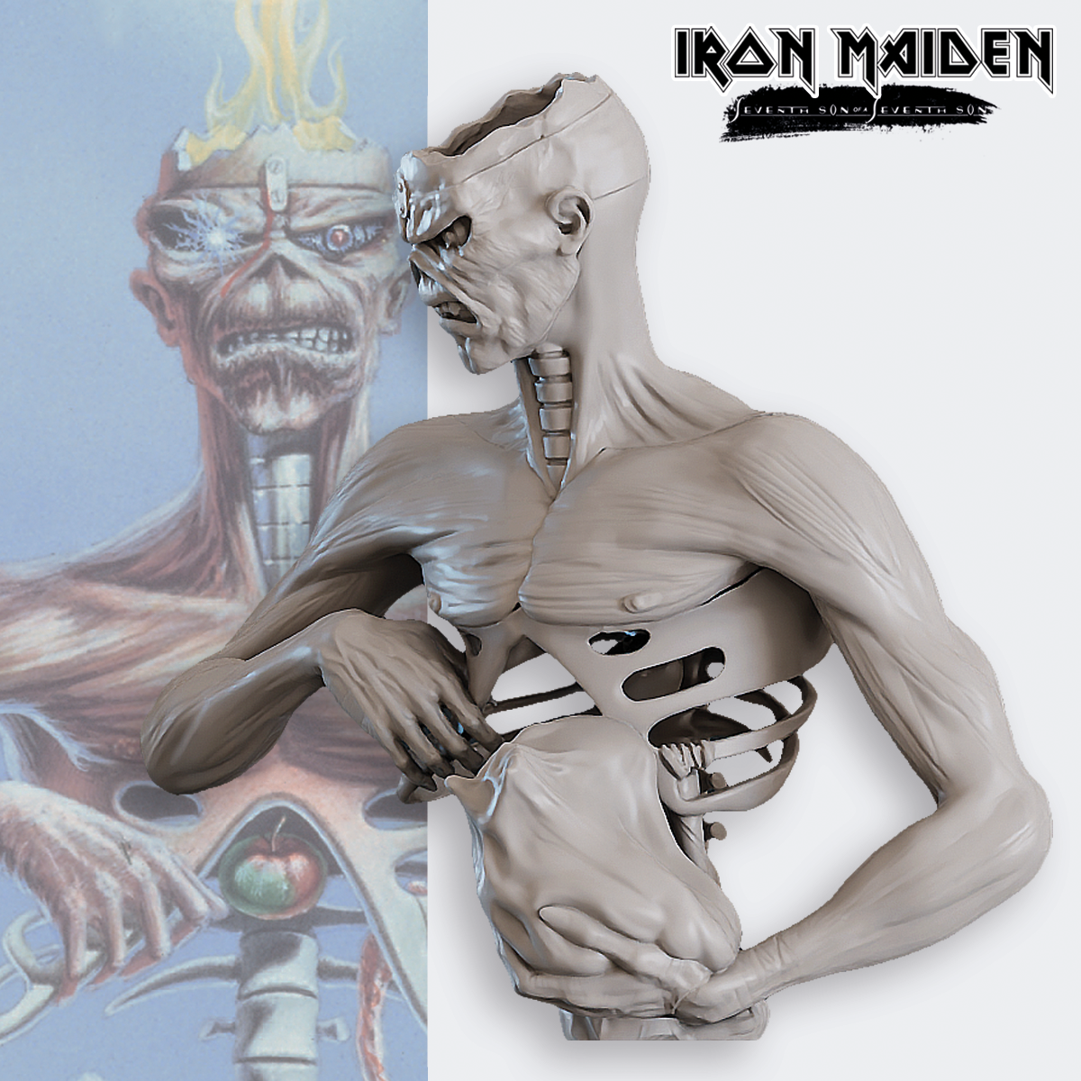 drawlab-iron-maiden-seventh-son-of-a-seventh-son-b-ste-resin-1-12 image 6