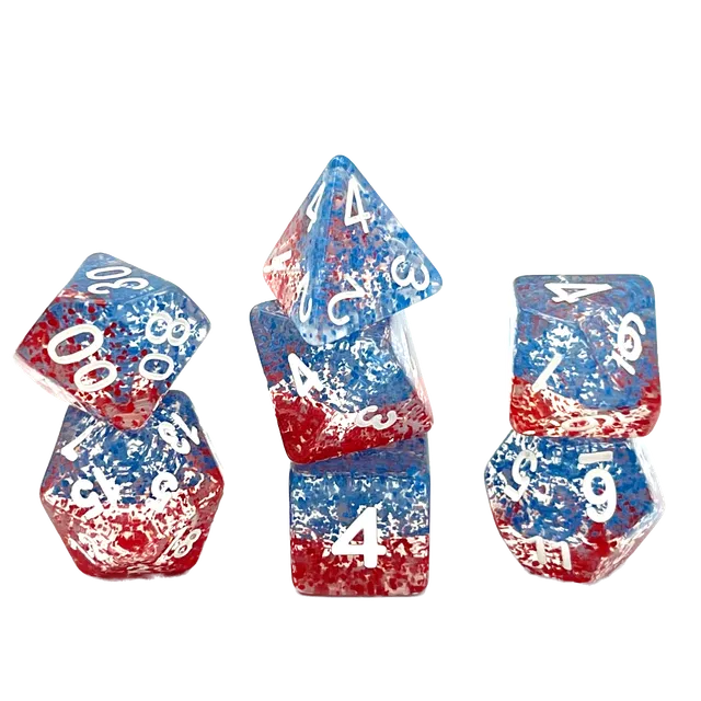 dice4friends-confetti-blue-coral-w-rfelset-7-teilig-transparent image 1