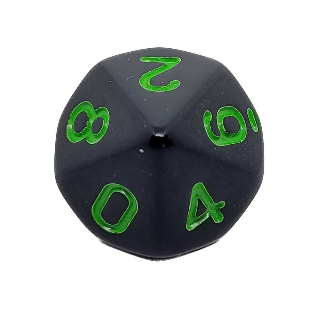 dice4friends-einzelw-rfel-d10-schwarz-gr-n-0-9-acryl image 1