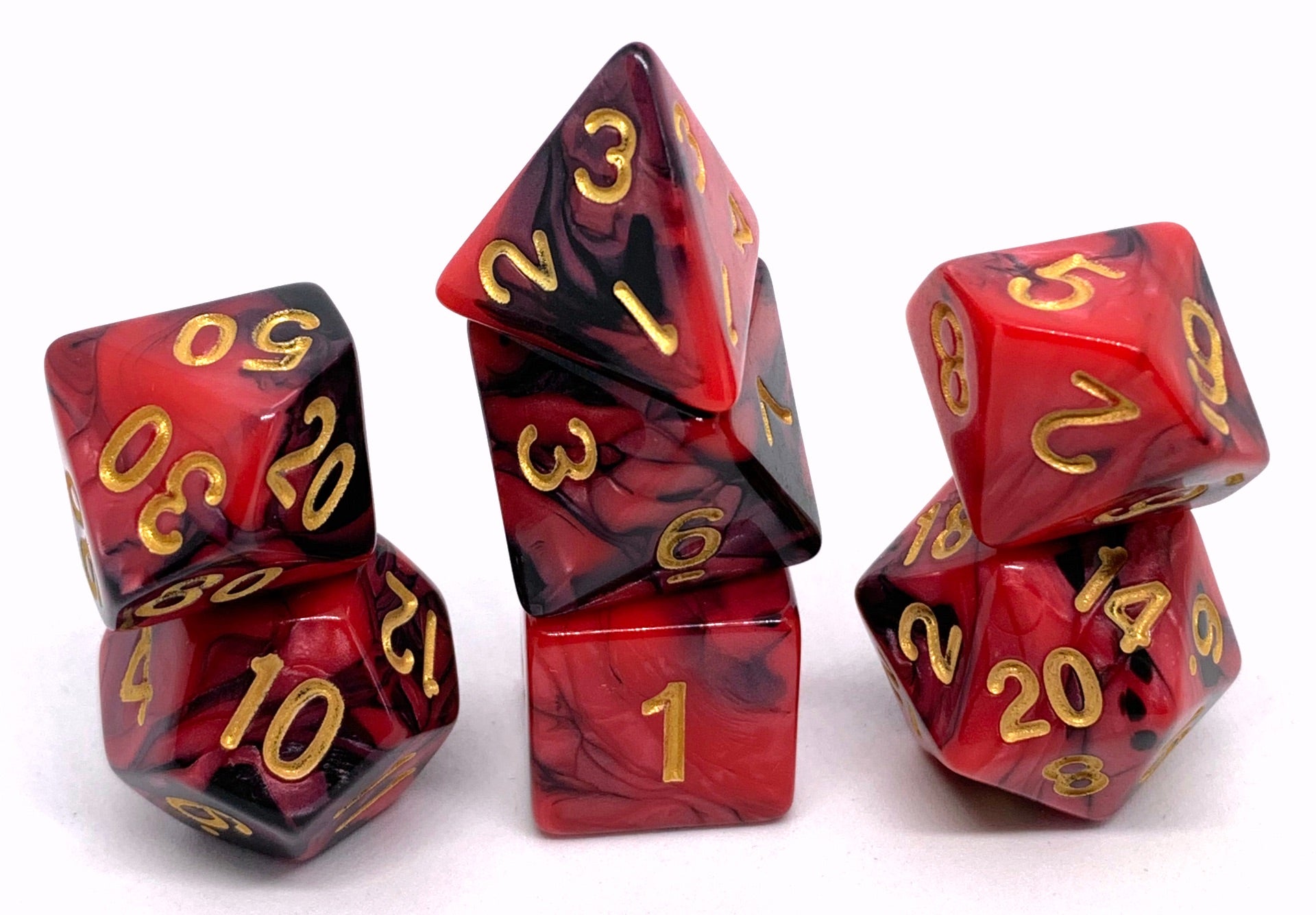 dice4friends-7-teiliges-rpg-w-rfelset-racing-redberry-7er-rot-schwarz image 1