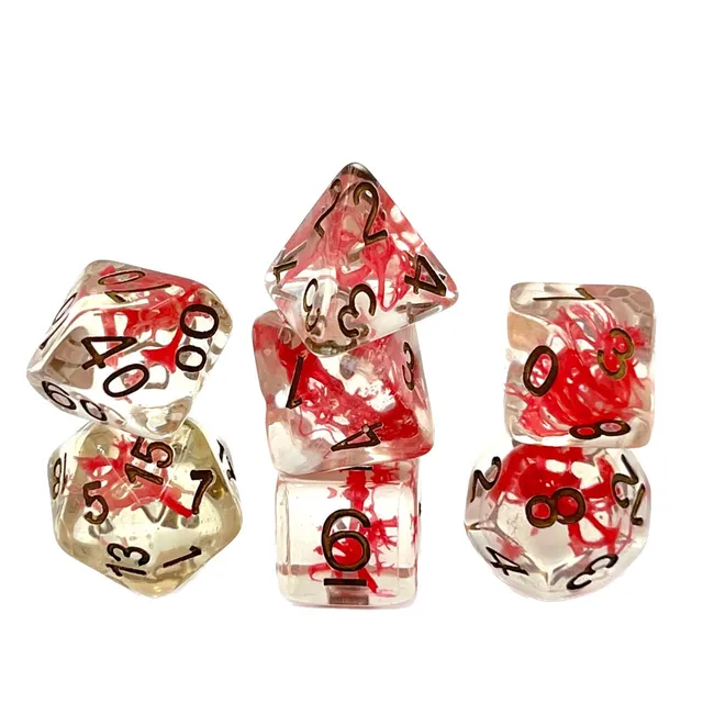 dice4friends-rpg-w-rfelset-transparent-red-moss-w-rfel-7-teilig image 1