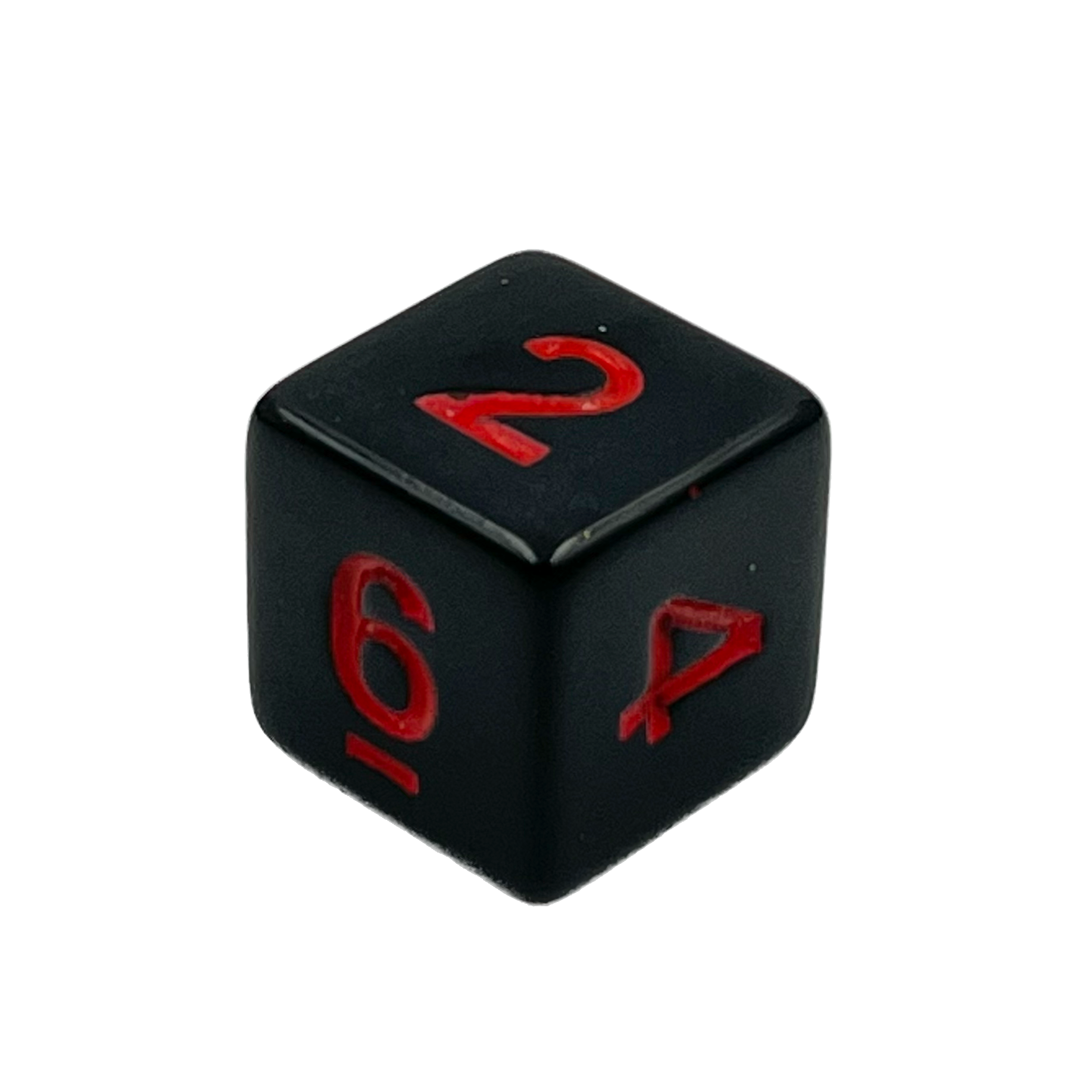 dice4friends-d6-ziffernw-rfel-black-red-w6-einzeln-acryl image 1
