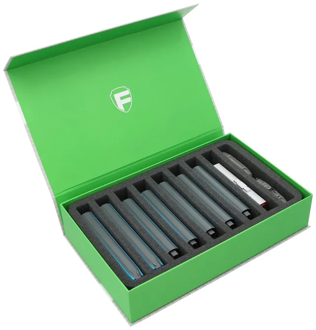 feldherr-model-train-magnetbox-spur-n-stehend-gr-n-9-f-cher image 1