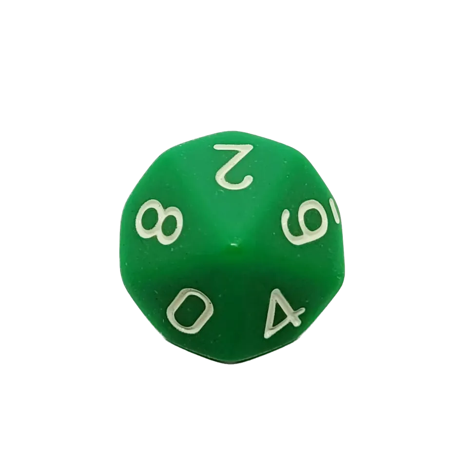 dice4friends-einzelw-rfel-d10-gr-n-wei-0-9-acryl image 1
