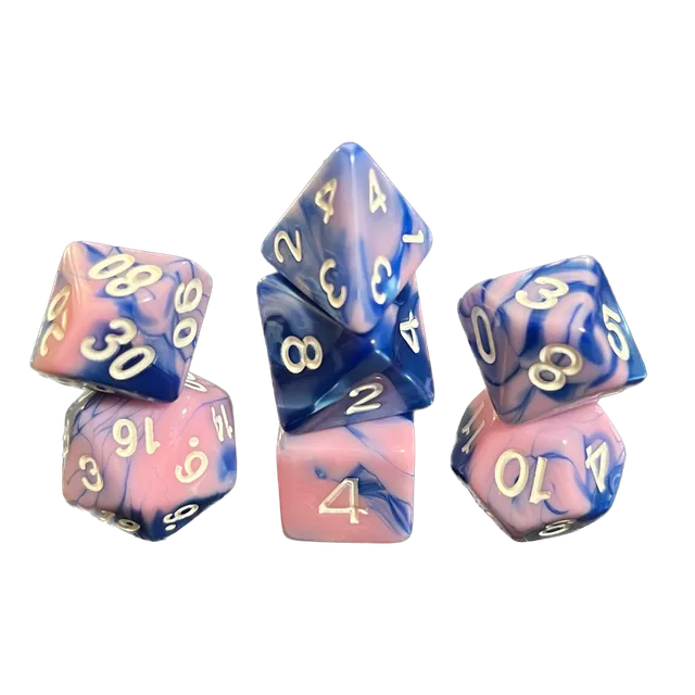 dice4friends-7-teiliges-rpg-w-rfelset-pink-galaxy-w-rfel-verlauf image 1