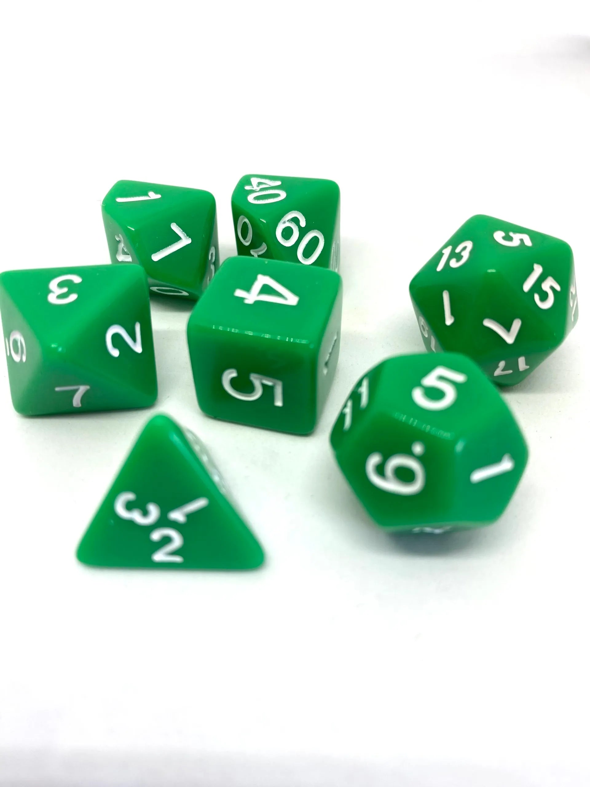 dice4friends-7-teiliges-rpg-w-rfelset-opaque-green-w-rfel-7er-gr-n image 2