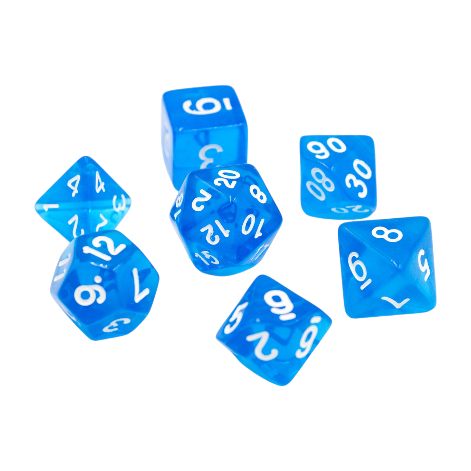 dice4friends-7-teiliges-rpg-w-rfelset-transparent-deep-blue-7-w-rfel image 2