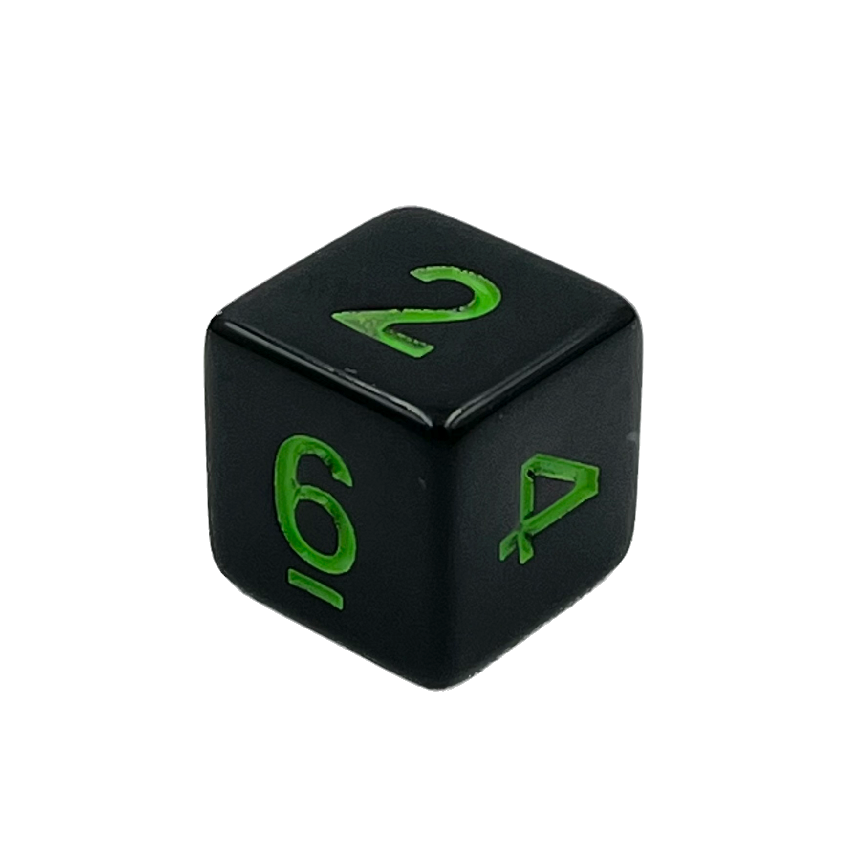 dice4friends-d6-augenw-rfel-black-green-w-rfel-schwarz-6-seitig image 1