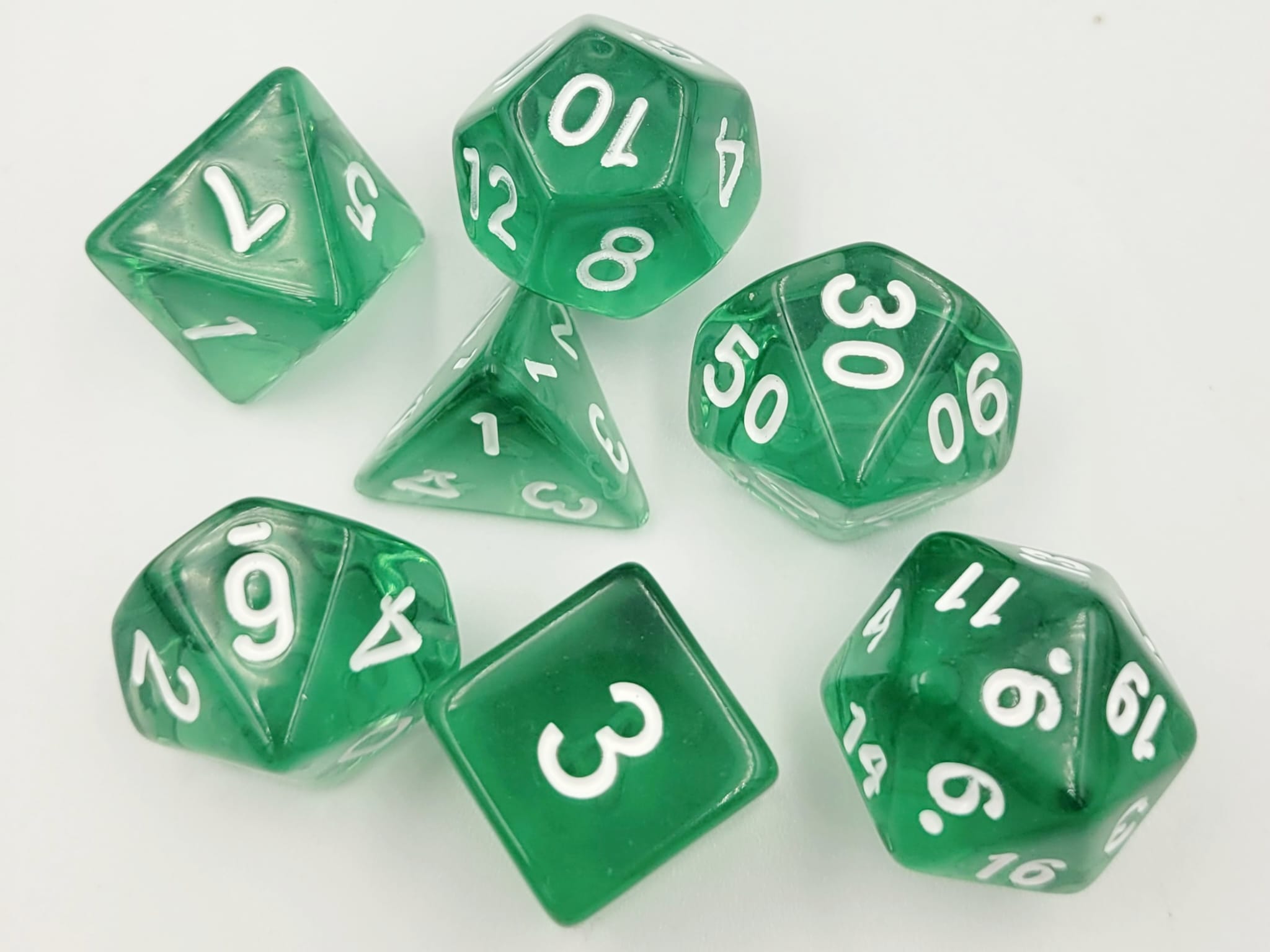 dice4friends-green-tea-w-rfelset-7-teilig-transparent-gr-n image 2