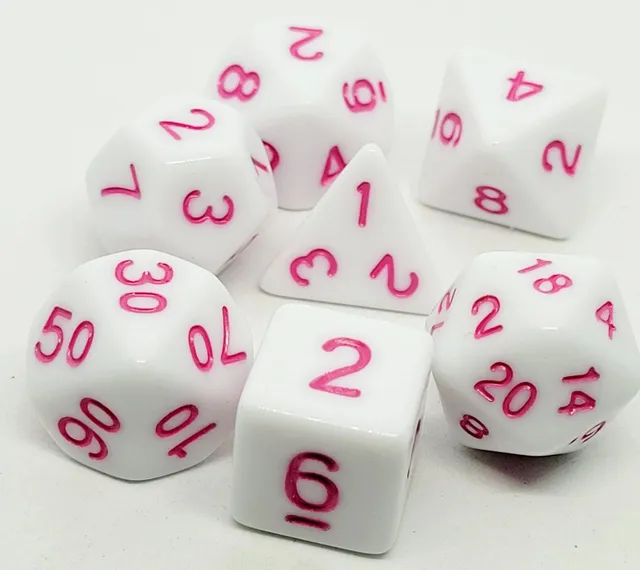dice4friends-opaque-marshmellow-pink-rpg-w-rfelset-7-w-rfel image 1