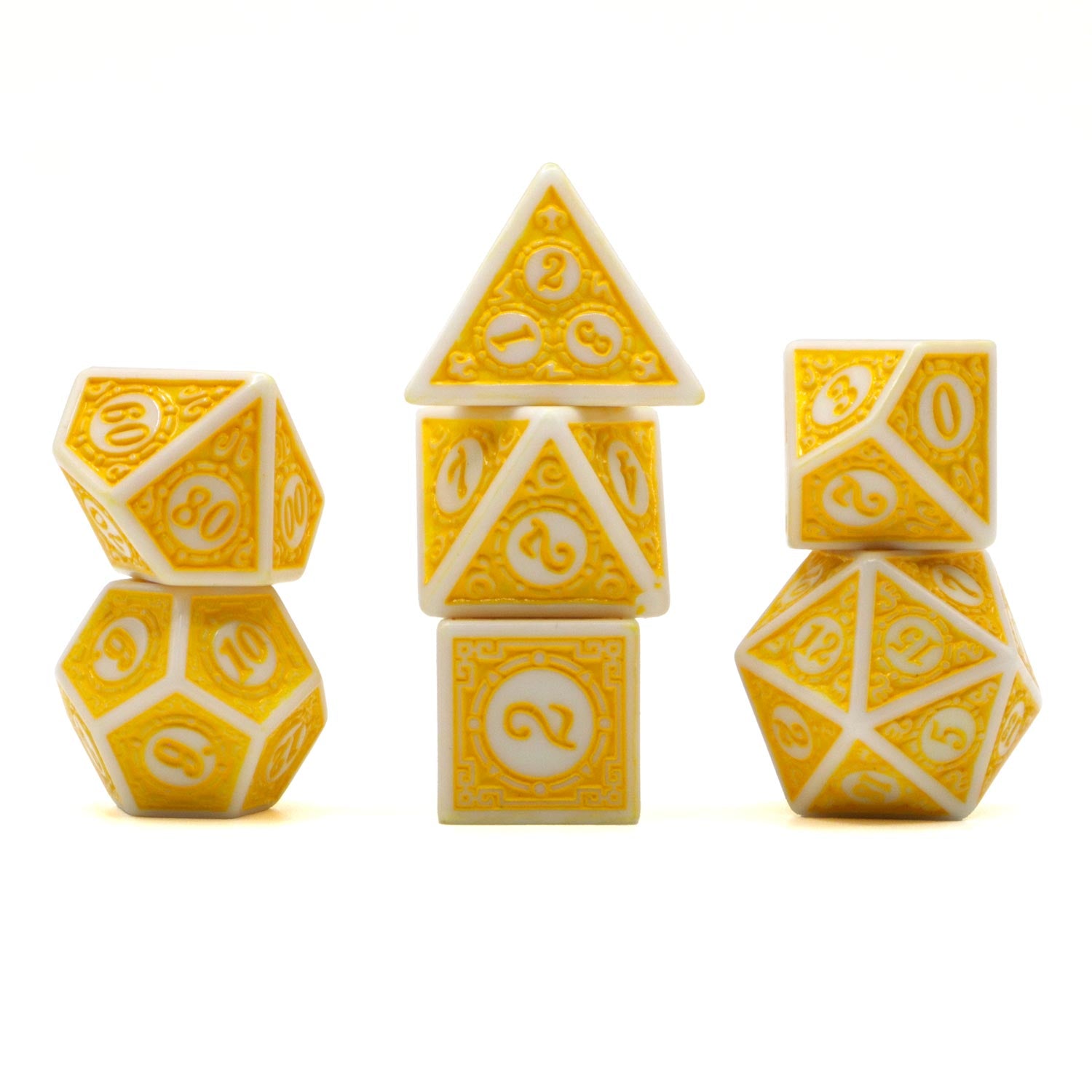 dice4friends-magic-flame-lemon-w-rfelset-7-teilig-gelb image 1